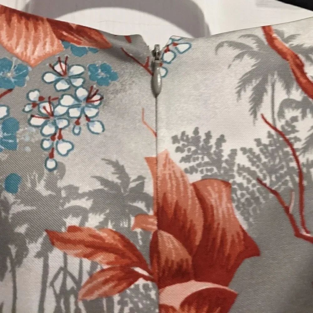 Etro Tropical Print Floral Dress Pleated - Picture 9 of 9